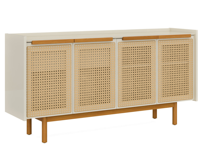 Buffet Dune Palha 1.80m 4 Portas Off White 