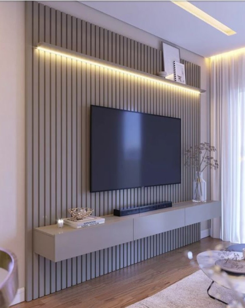 Home Ripado Prime Gianduia 2.77m Altura 2.50m com LED 