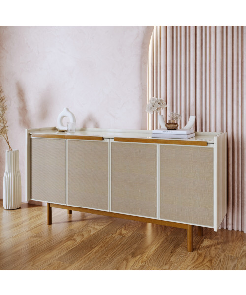 Buffett Dune Tela 1.60m 4 Portas Off White