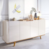Buffett Arc 1.60m 4 Portas Off White 