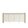 Buffet Bristol 4 Portas Off White Fosco Natural 1.885m