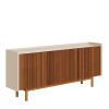 Buffett Dune Ripado 1.60m 4 Portas Off White 