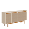 Buffett Dune Tela 1.60m 4 Portas Off White 