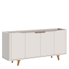 Buffett Arc 1.60m 4 Portas Off White + Kit de Gaveta
