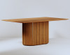 Mesa de jantar Living Retangular 1.8 Laminada Cinamomo Base Ripada