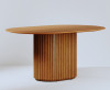 Mesa de jantar Living Oval 1.6 Laminada Base Ripada