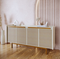 Buffet Dune Tela 1.60m 4 Portas Off White 