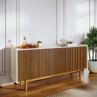 Buffet Dune Ripado 1.60m 4 Portas Off White 