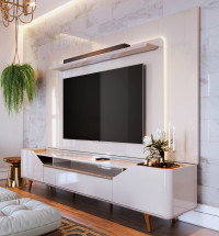 Rack Arc 2P + Painel Arc + Led Off White 1.80m